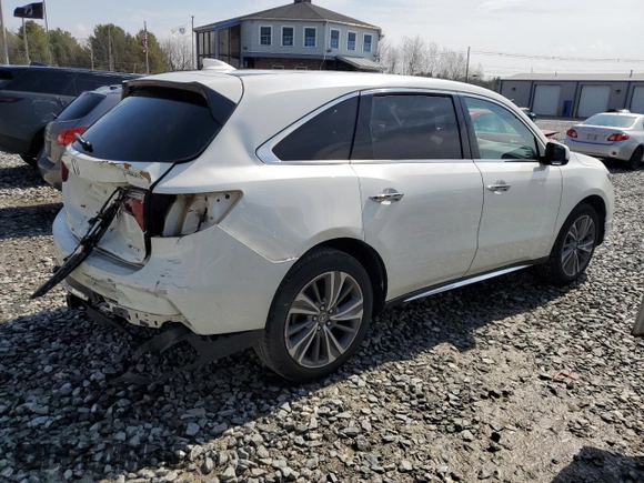 2017 Acura MDX Technology z VIN 5FRYD4H53HB025873, wystawiony jako Copart lot #53134205 z przebiegiem 95 654 mil mil oraz Szkoda całkowita • Salvage title. Historia ofert i sprzedaży dostępna na DreamBid. Obrazek 3.