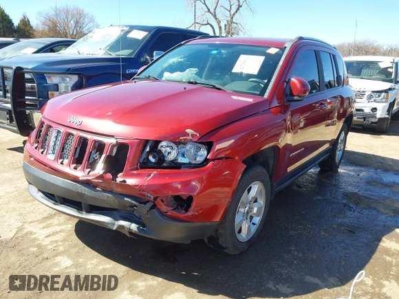 2016 Jeep Compass Latitude with VIN 1C4NJCEB9GD575117, listed as a IAAI auction lot 41716611 with 107,295 mi miles. Bid and sale history available at carsss.com. Image 19.