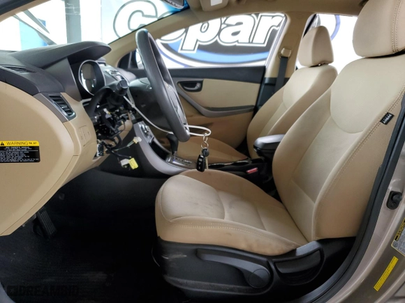 2013 Hyundai Elantra GLS PZEV with VIN 5NPDH4AE2DH290987, listed as a Copart auction lot 53750235 with 119,328 mi miles and Salvage Title. Bid and sale history available at carsss.com. Image 7.