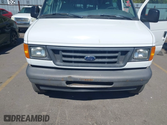 2007 Ford Econoline Cargo with VIN 1FTNS24W17DB24808, listed as a IAAI auction lot 42134488 with 157,392 mi miles. Bid and sale history available at carsss.com. Image 6.