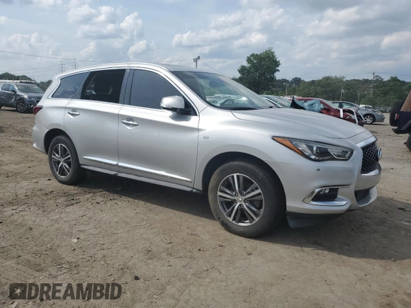 2020 Infiniti QX60 Luxe with VIN 5N1DL0MN2LC520715, listed as a Copart auction lot 62967055 with 96,663 mi miles and Clean title. Bid and sale history available at DreamBid. Image 4.