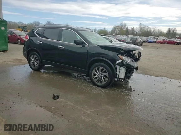2016 Nissan Rogue S with VIN JN8AT2MVXGW144910, listed as a Copart auction lot 55214625 with 127,384 mi miles and Salvage Title. Bid and sale history available at DreamBid. Image 15.