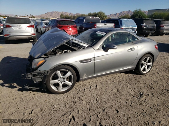 2014 Mercedes-Benz SLK-Class SLK 250 with VIN WDDPK4HA7EF088102, listed as a Copart auction lot 76027444 with NaN miles and Salvage Title. Bid and sale history available at carsss.com. Image 1.