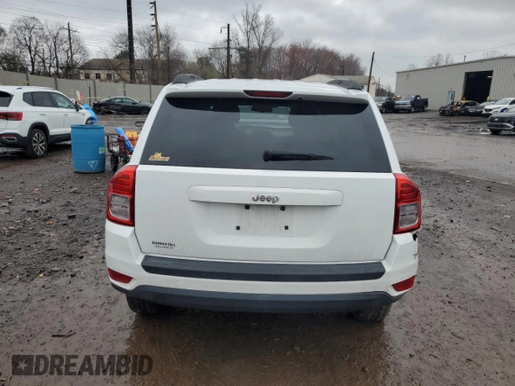 2013 Jeep Compass Sport with VIN 1C4NJCBA2DD102375, listed as a Copart auction lot 51595225 with 92,398 mi miles and Salvage Title. Bid and sale history available at carsss.com. Image 6.