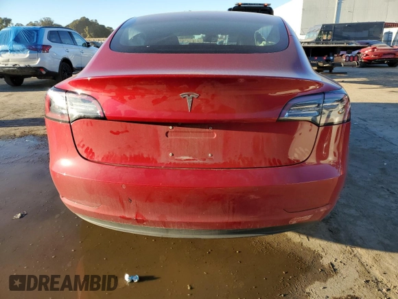 2018 Tesla Model 3 Long Range Battery with VIN 5YJ3E1EAXJF047285, listed as a Copart auction lot 87875175 with 114,896 mi miles and Salvage Title. Bid and sale history available at DreamBid. Image 6.