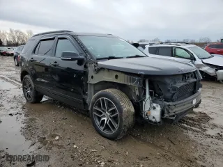 2016 Ford Explorer Sport with VIN 1FM5K8GT9GGC65561, listed as a Copart auction lot 47173015 with 157,418 mi miles and Clean Title. Bid and sale history available at carsss.com. Image 4.