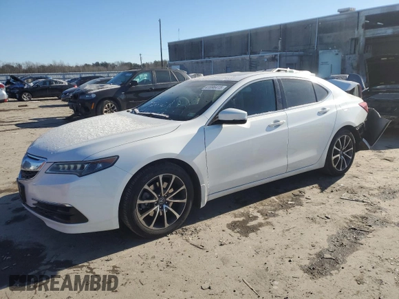 2015 Acura TLX V6 Tech with VIN 19UUB3F57FA001506, listed as a Copart auction lot 41896415 with 139,943 mi miles and Salvage Title. Bid and sale history available at carsss.com. Image 1.
