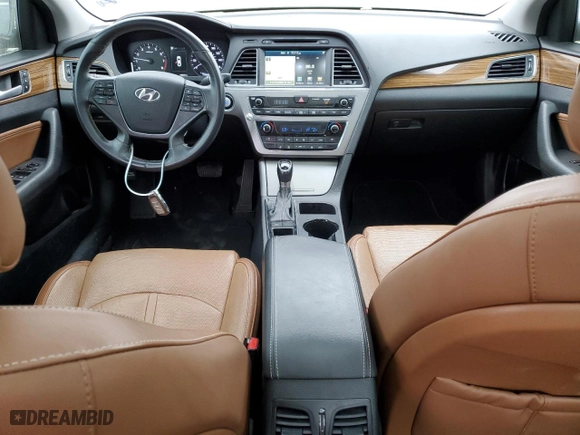 2015 Hyundai Sonata 2.4L Limited with VIN 5NPE34AF9FH066565, listed as a Copart auction lot 81133344 with 79,802 mi miles and Salvage Title. Bid and sale history available at carsss.com. Image 8.