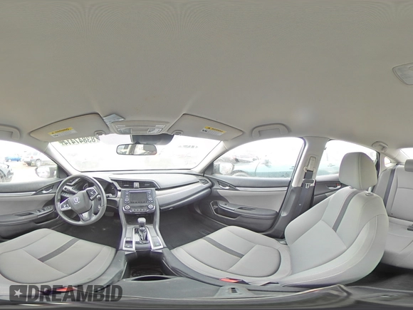 2019 Honda Civic LX with VIN 19XFC2F6XKE004169, listed as a Copart auction lot 83847414 with 65,517 mi miles and Salvage Title. Bid and sale history available at DreamBid. Image 14.