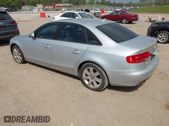 2009 Audi A4 2.0T Prem with VIN WAUJF78K69N060394, listed as a IAAI auction lot 42048326 with 117,564 mi miles. Bid and sale history available at carsss.com. Image 3.
