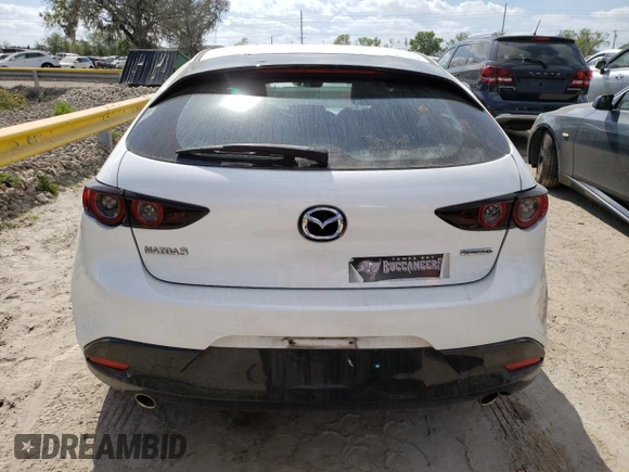 2020 Mazda Mazda3 Hatchback with VIN JM1BPALM4L1159966, listed as a Copart auction lot 42108503 with 54,743 mi miles. Bid and sale history available at carsss.com. Image 6.