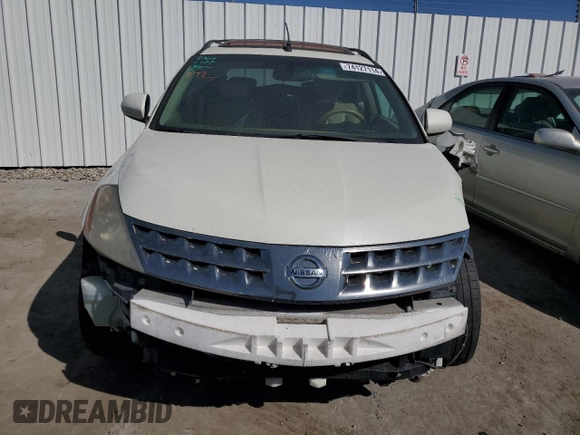 2006 Nissan Murano S with VIN JN8AZ08T96W428085, listed as a Copart auction lot 74127114 with 260,577 mi miles and Salvage Title. Bid and sale history available at carsss.com. Image 5.