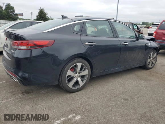 2018 Kia Optima SX with VIN 5XXGW4L2XJG224863, listed as a Copart auction lot 58701575 with 79,673 mi miles and Salvage title. Bid and sale history available at DreamBid. Image 3.