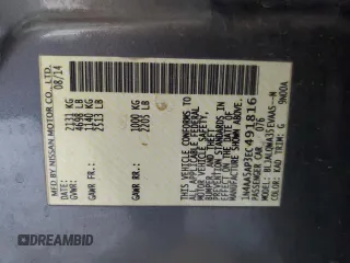 2014 Nissan Maxima S with VIN 1N4AA5AP3EC491816, listed as a Copart auction lot 51977075 with 122,932 mi miles and Salvage Title. Bid and sale history available at DreamBid. Image 12.