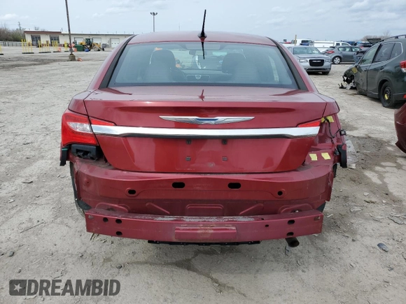 2013 Chrysler 200 LX with VIN 1C3CCBAB7DN686759, listed as a Copart auction lot 51179425 with 144,238 mi miles and Salvage Title. Bid and sale history available at carsss.com. Image 6.