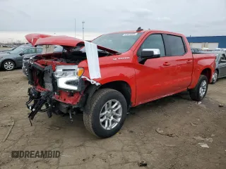 2023 Chevrolet Silverado 1500 LT with VIN 3GCPDKEK0PG230670, listed as a Copart auction lot 42433995 with 38,798 mi miles and Salvage Title. Bid and sale history available at carsss.com. Image 1.