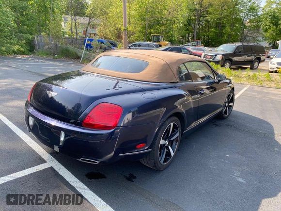2007 Bentley Continental GT with VIN SCBDR33W17C043914, listed as a Copart auction lot 55409955 with 67,117 mi miles and Clean Title. Bid and sale history available at DreamBid. Image 4.