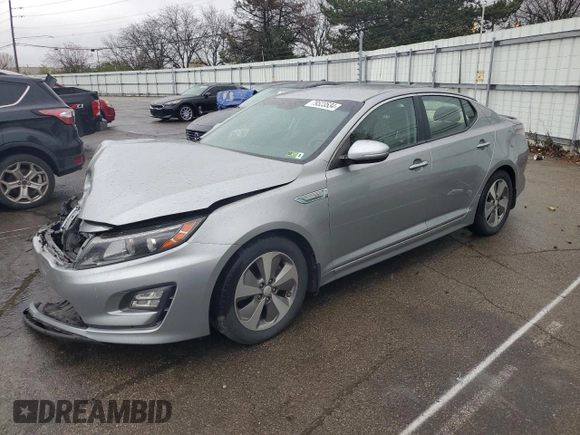 2014 Kia Optima Hybrid EX with VIN KNAGN4AD2E5069076, listed as a Copart auction lot 79523534 with 93,504 mi miles and Salvage Title. Bid and sale history available at carsss.com. Image 1.