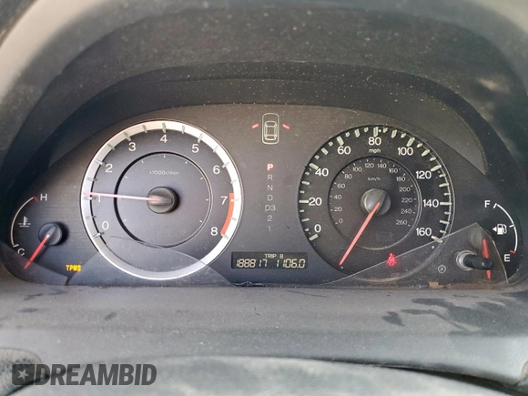 2011 Honda Accord LX with VIN 1HGCP2F37BA148568, listed as a Copart auction lot 57133345 with 188,817 mi miles and Clean title. Bid and sale history available at DreamBid. Image 9.