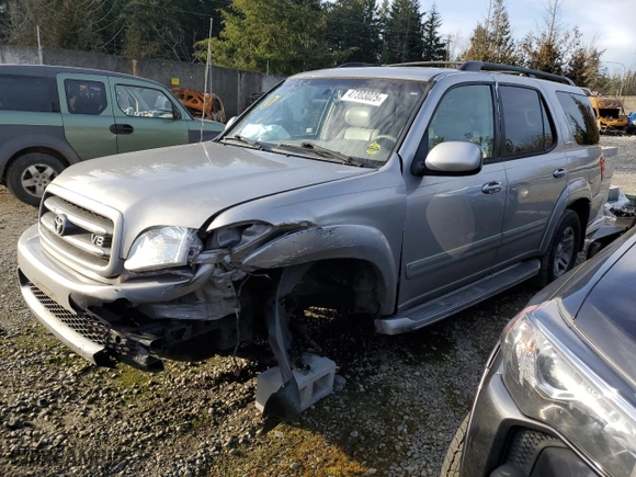 2003 Toyota Sequoia Limited with VIN 5TDBT48A83S194038, listed as a Copart auction lot 47303025 with 207,472 mi miles and Clean Title. Bid and sale history available at carsss.com. Image 1.