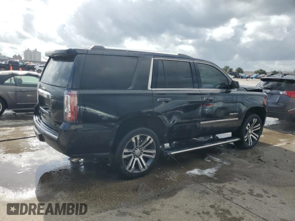 2017 GMC Yukon Denali with VIN 1GKS1CKJ7HR261831, listed as a Copart auction lot 79091724 with 156,082 mi miles and Salvage Title. Bid and sale history available at carsss.com. Image 3.