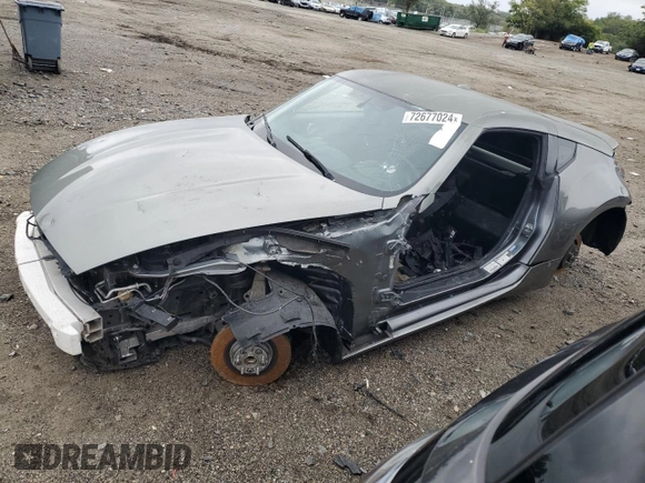 2016 Nissan 370Z with VIN JN1AZ4EH9GM933207, listed as a Copart auction lot 72677024 with 0 mi miles and Salvage Title. Bid and sale history available at carsss.com. Image 1.