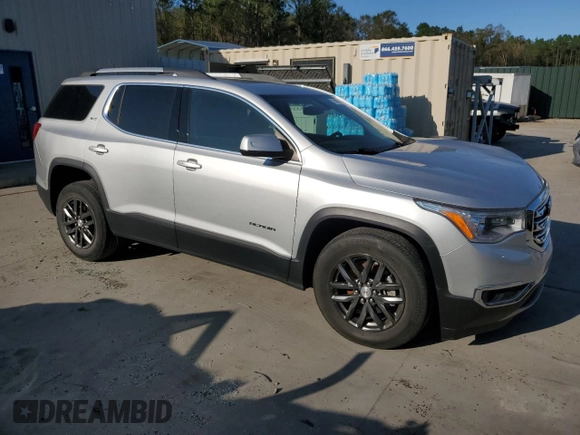 2017 GMC Acadia SLT with VIN 1GKKNMLAXHZ196823, listed as a Copart auction lot 75655254 with 57,257 mi miles and Salvage Title. Bid and sale history available at carsss.com. Image 4.