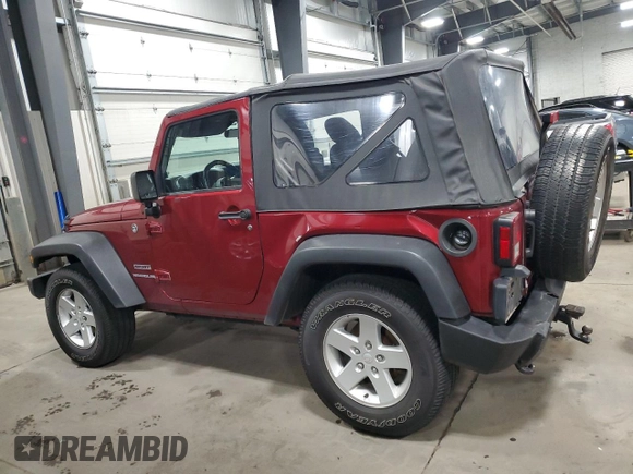 2012 Jeep Wrangler Sport с VIN 1C4AJWAG8CL116775, выставлен на аукционе Copart как лот 50083565 с пробегом 124 581 миль миль и Списание • Salvage title. История ставок и продаж доступна на DreamBid. Изображение 2.