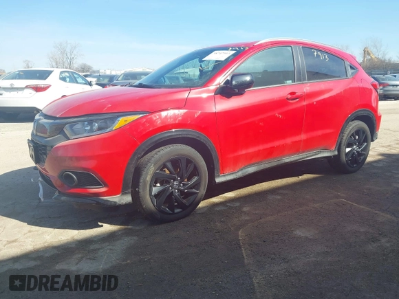 2022 Honda HR-V Sport with VIN 3CZRU6H12NM773532, listed as a IAAI auction lot 38747913 with 26,109 mi miles. Bid and sale history available at carsss.com. Image 22.