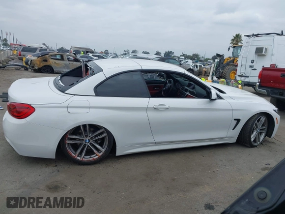 2018 BMW 4 Series 430i with VIN WBA4Z1C53JEC72907, listed as a IAAI auction lot 41436608 with 43,121 mi miles and . Bid and sale history available at carsss.com. Image 12.