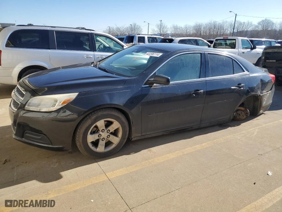 2013 Chevrolet Malibu LS with VIN 1G11B5SA0DF322103, listed as a Copart auction lot 42296114 with 130,531 mi miles and Salvage Title. Bid and sale history available at carsss.com. Image 1.