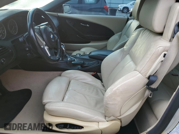 2008 BMW 6 Series 650i with VIN WBAEB53568CX62292, listed as a Copart auction lot 74968684 with 129,548 mi miles and Non Repairable. Bid and sale history available at carsss.com. Image 7.