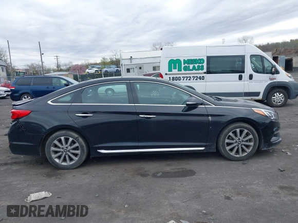 2016 Hyundai Sonata Sport with VIN 5NPE34AF6GH346509, listed as a IAAI auction lot 42082345 with 93,822 mi miles and . Bid and sale history available at DreamBid. Image 13.