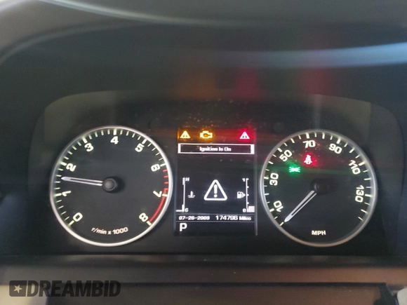 2013 Land Rover Range Rover Sport HSE with VIN SALSF2D48DA783870, listed as a Copart auction lot 55730645 with 174,796 mi miles and Clean Title. Bid and sale history available at DreamBid. Image 9.