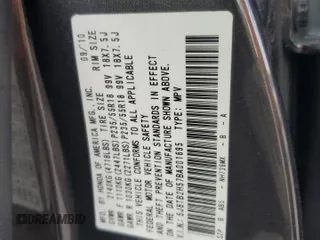 2011 Acura RDX Technology with VIN 5J8TB2H57BA001695, listed as a Copart auction lot 52137925 with 218,562 mi miles and Salvage title. Bid and sale history available at DreamBid. Image 14.