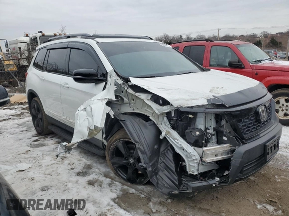 2021 Honda Passport Elite z VIN 5FNYF8H08MB026244, wystawiony jako Copart lot #88502815 z przebiegiem 23 338 mil mil oraz Szkoda całkowita • Salvage title. Historia ofert i sprzedaży dostępna na DreamBid. Obrazek 4.