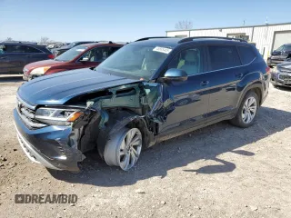 2021 Volkswagen Atlas SE with VIN 1V2KR2CA2MC502297, listed as a Copart auction lot 48885485 with 100,937 mi miles and Salvage title. Bid and sale history available at DreamBid. Image 1.