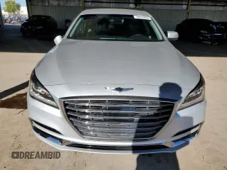 2018 Genesis G80 3.8L z VIN KMHGN4JE4JU215890, wystawiony jako Copart lot #50455605 z przebiegiem 57 043 mil mil oraz Szkody całkowita. Historia ofert i sprzedaży dostępna na DreamBid. Obrazek 5.