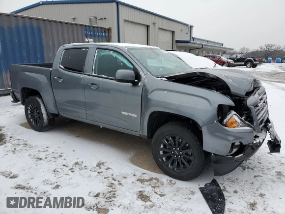 2022 GMC Canyon 2WD Elevation with VIN 1GTG5CEN3N1316273, listed as a Copart auction lot 85498574 with 23,266 mi miles and Salvage Title. Bid and sale history available at carsss.com. Image 4.