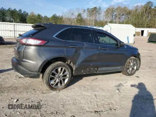 2015 Ford Edge Titanium with VIN 2FMPK4K80FBB82496, listed as a Copart auction lot 50285555 with 115,637 mi miles and Salvage Title. Bid and sale history available at carsss.com. Image 3.