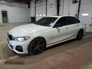 2019 BMW 3 Series 330i xDrive with VIN WBA5R7C51KAJ81406, listed as a Copart auction lot 59080535 with 78,377 mi miles and Salvage title. Bid and sale history available at DreamBid. Image 1.