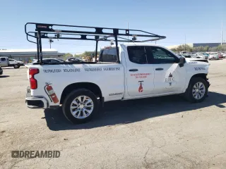 2020 Chevrolet Silverado 1500 Custom with VIN 1GCRWBEF1LZ102082, listed as a Copart auction lot 73054144 with 63,443 mi miles and Salvage Title. Bid and sale history available at carsss.com. Image 3.