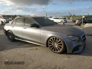 2017 Mercedes-Benz E-Class AMG E 43 with VIN WDDZF6EB3HA174398, listed as a Copart auction lot 85002554 with 91,307 mi miles and Clean Title. Bid and sale history available at carsss.com. Image 4.