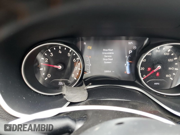 2018 Jeep Compass Limited with VIN 3C4NJCCB3JT486759, listed as a Copart auction lot 57642925 with 59,954 mi miles and Clean title. Bid and sale history available at DreamBid. Image 9.