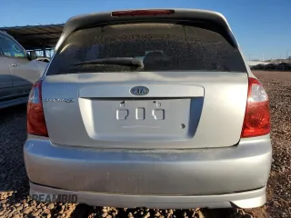 2005 Kia Spectra with VIN KNAFE161955103152, listed as a Copart auction lot 78554024 with 110,142 mi miles and Clean Title. Bid and sale history available at carsss.com. Image 6.