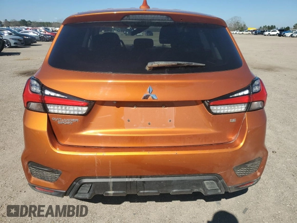 2020 Mitsubishi Outlander Sport SE 2.0 with VIN JA4AP4AU5LU004626, listed as a Copart auction lot 45563385 with 52,129 mi miles and Salvage Title. Bid and sale history available at carsss.com. Image 6.