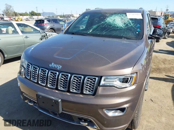 2017 Jeep Grand Cherokee Overland z VIN 1C4RJECG0HC960178, wystawiony jako IAAI lot #42315844 z przebiegiem 63 271 mil mil oraz . Historia ofert i sprzedaży dostępna na DreamBid. Obrazek 6.