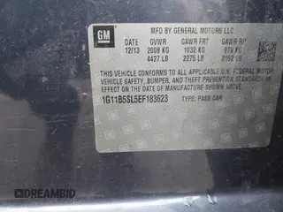 2014 Chevrolet Malibu LS with VIN 1G11B5SL5EF183623, listed as a IAAI auction lot 41834906 with 134,190 mi miles and . Bid and sale history available at DreamBid. Image 9.