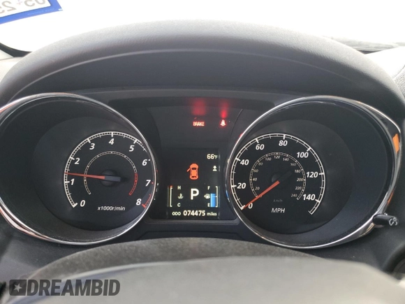 2016 Mitsubishi Outlander ES with VIN JA4AP3AU6GZ033085, listed as a Copart auction lot 49002845 with 74,475 mi miles and Salvage title. Bid and sale history available at DreamBid. Image 9.