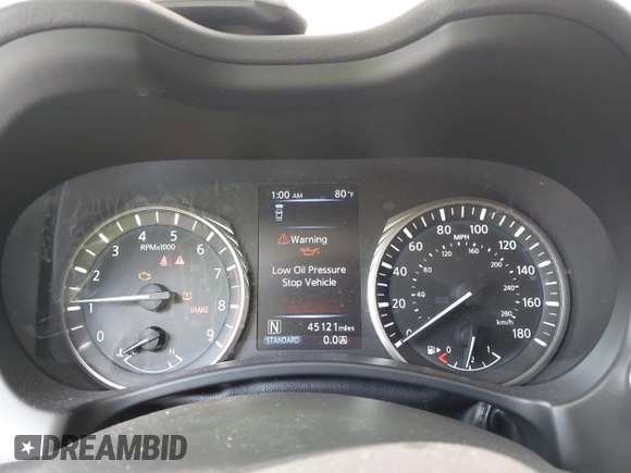 2021 Infiniti Q50 Pure with VIN JN1EV7AR7MM752535, listed as a IAAI auction lot 42683119 with 45,121 mi miles and . Bid and sale history available at DreamBid. Image 7.